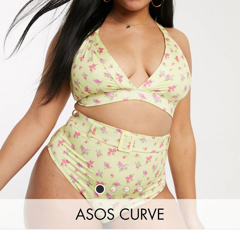 Plus size high wasted bikini